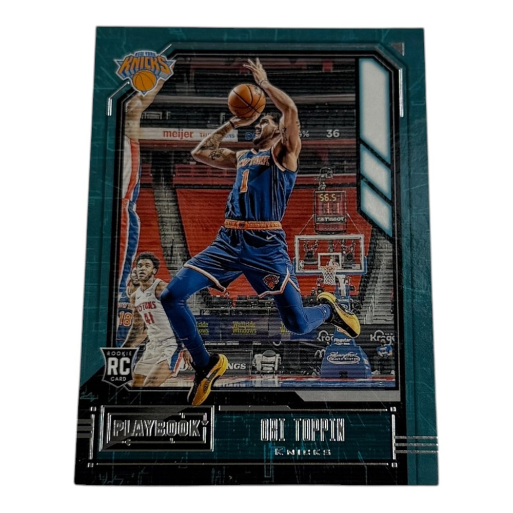 2020-21 Panini Chronicles Playbook Obi Toppin Rookie Card #177 New York Knicks‎